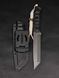 Tactical Knife "Tanto" | "Stalker" Black Micarta, Radiation and Stalker Engraving