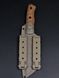Tactical Knife "Tanto" Tan Micarta | Warrior and Callsigns Engraving