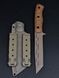 Tactical Knife "Tanto" Tan Micarta | Warrior and Callsigns Engraving
