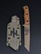Tactical Knife "Tanto" Tan Micarta | Warrior and Callsigns Engraving