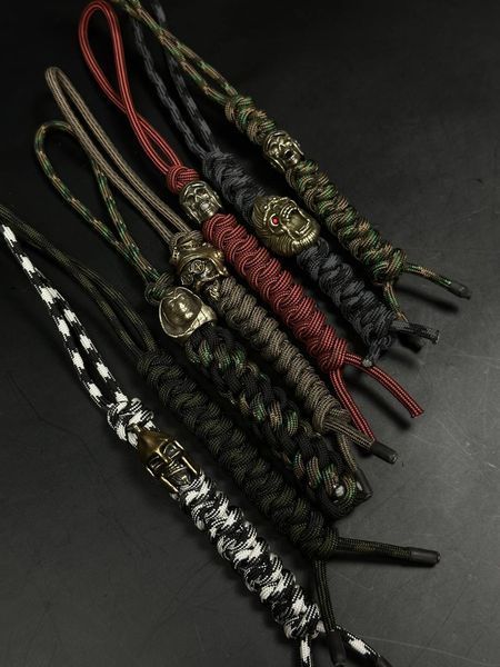 Paracord lanyard with brass bead &ldquo;Bull&rdquo;