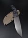 Survival Knife "Yarchuck" Black-Grey Micarta Trident Engraving