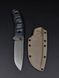 Survival Knife "Yarchuck" Black-Grey Micarta Trident Engraving