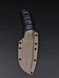 Survival Knife "Yarchuck" Black-Grey Micarta Trident Engraving