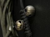 Lanyard with Brass Bead &ldquo;Pumpkin of Fear&rdquo; (gold / copper)