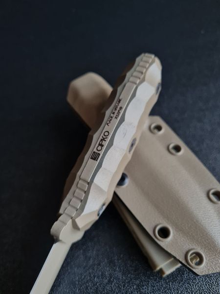 "Sirko" &mdash; Universal Tourist Dagger (polymer tan, handle tan, scabbard tan)