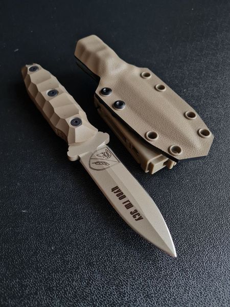 "Sirko" &mdash; Universal Tourist Dagger (polymer tan, handle tan, scabbard tan)
