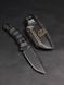 Tactical Knife "Yarchuck" | "Gladiator" Black (Gladiator Helmet and 2014 OZRDNA Engraving)