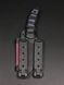Survival Knife "Yarchuck" Black & Grey Wolf and Vegvisir Engraving