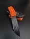 EDC Knife "Korolov" Orange Paracord 18th Brigade Engraving