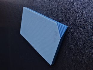 Micarta, handle pads, sheet (blue and white) 8 mm.