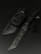 Combat Knife "Tanto" | Black Micarta, 3rd Assault Brigade & Spark Engraving