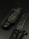 Combat Knife "Tanto" | Black Micarta, 3rd Assault Brigade & Spark Engraving
