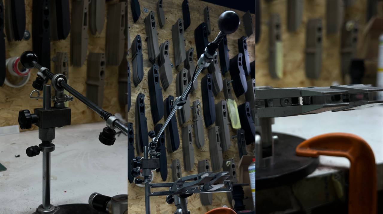 Professional knife sharpening process using Elbor abrasives