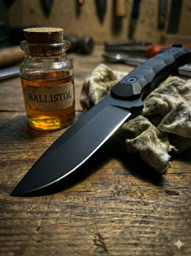 Etched blade finish for masking signs of heavy use and minor scratches.
